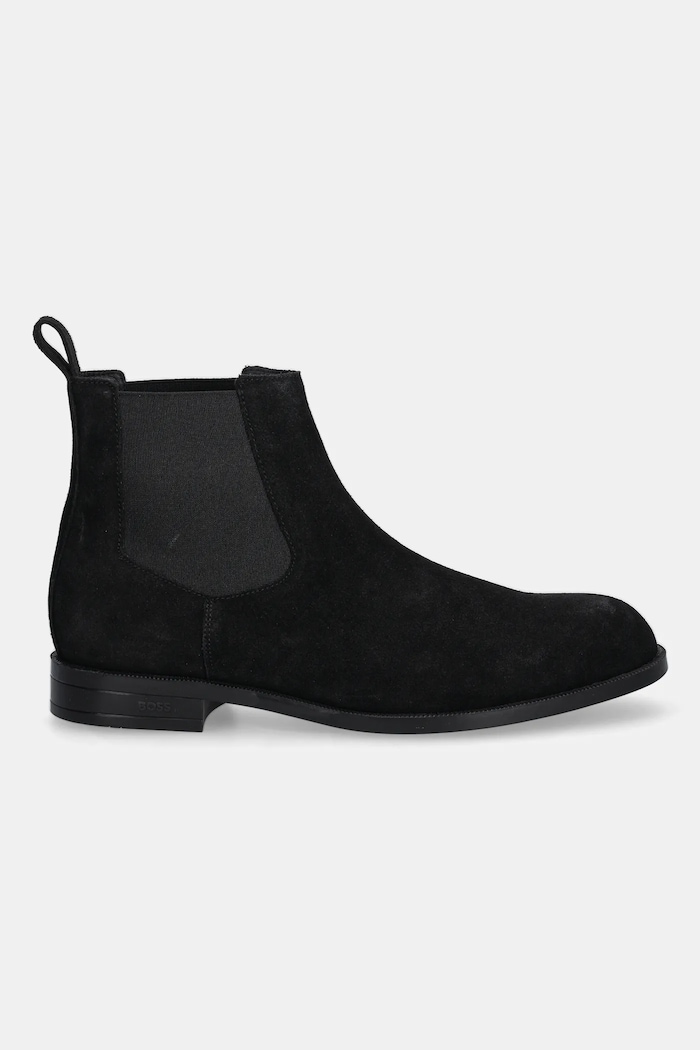 BOSS sztyblety zamszowe Tayil 50548229.001 czarny AW25