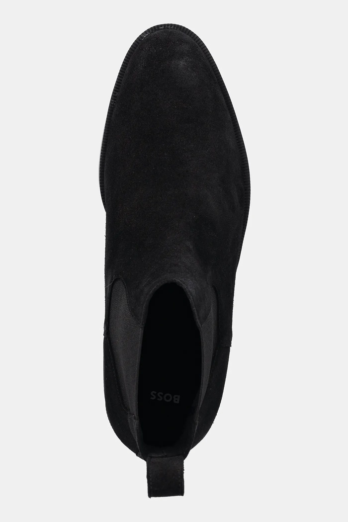 BOSS sztyblety zamszowe Tayil czarny 50548229.001