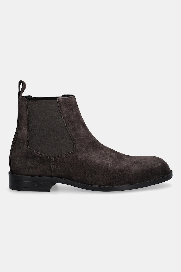 BOSS sztyblety zamszowe Tayil 50548229.201 brązowy AW25