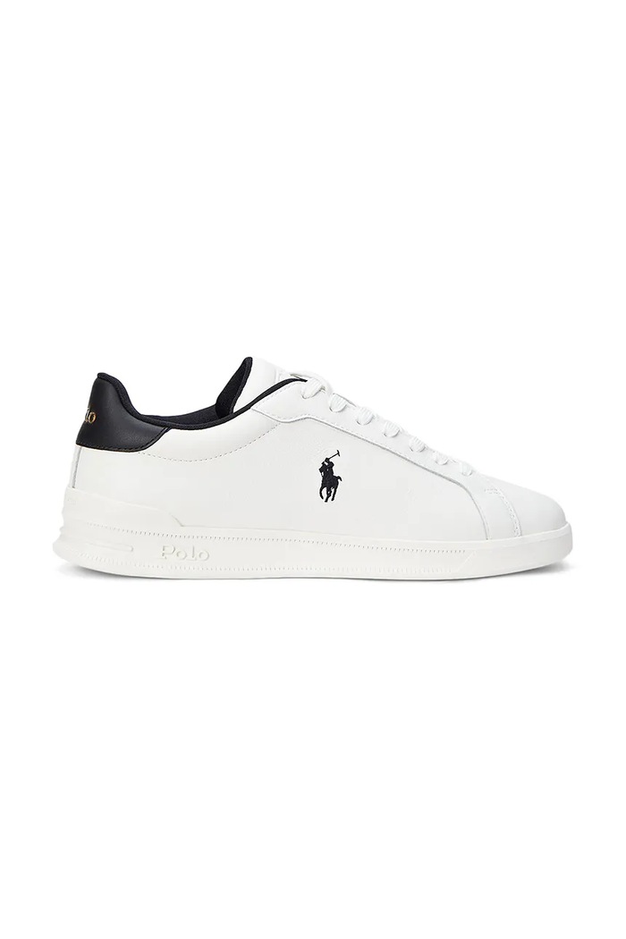 Polo Ralph Lauren sneakersy skórzane Hrt Crt II niska biały 809968172004.100