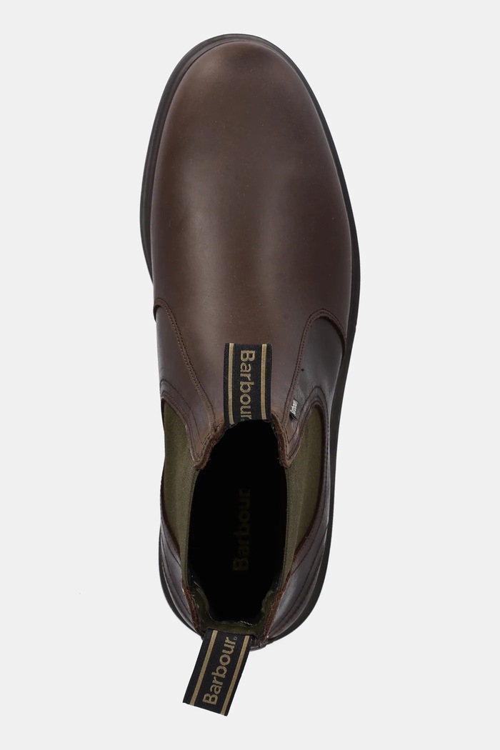 Кожени боти челси Barbour Hale кафяв MFO0815BR99