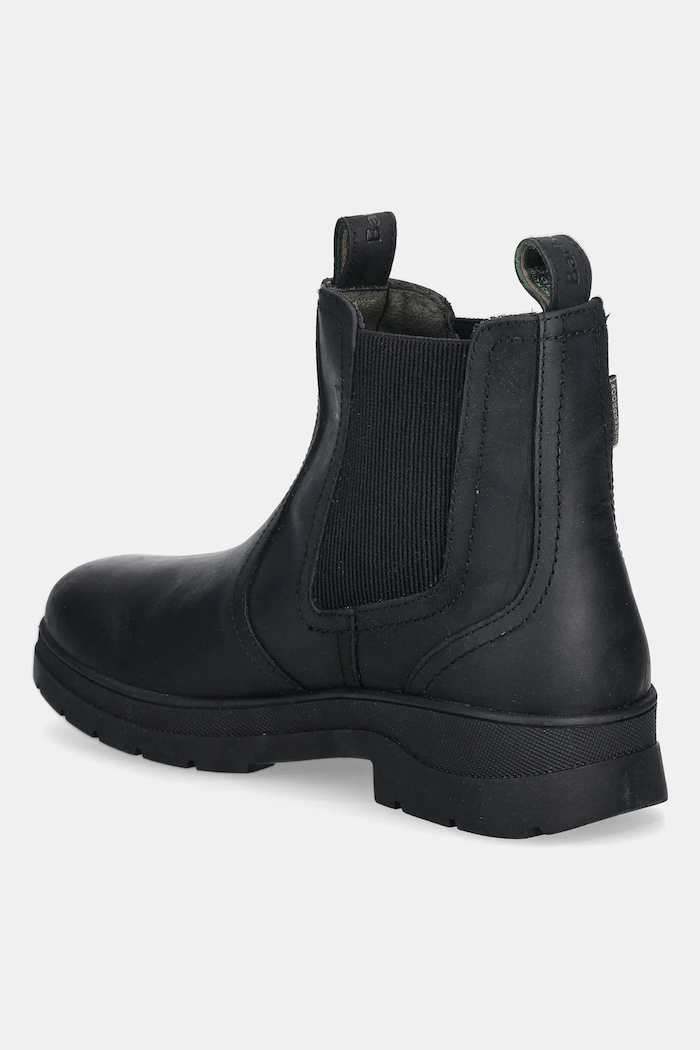 Scarpe Barbour stivaletti chelsea in pelle Turnbull MFO0817BK11 nero