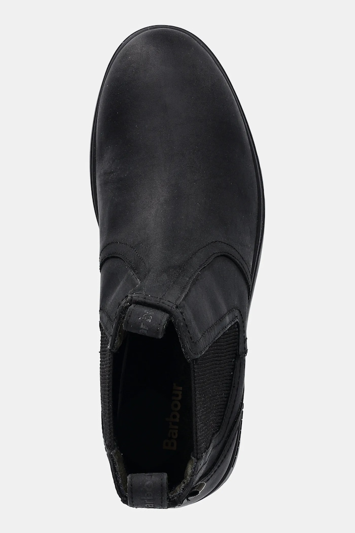 Barbour stivaletti chelsea in pelle Turnbull nero MFO0817BK11
