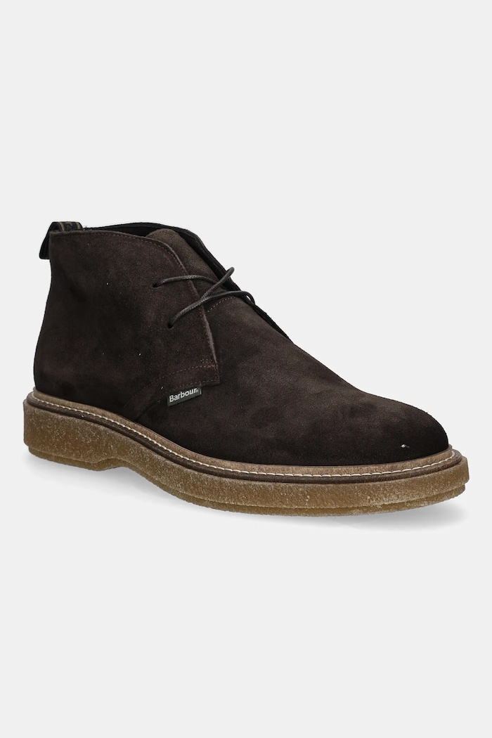 Semišové topánky Barbour Blaine nezateplené hnedá MFO0820BR97