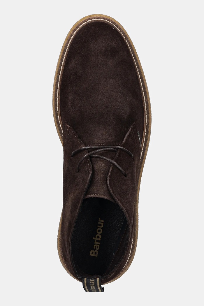 Semišové topánky Barbour Blaine hnedá MFO0820BR97
