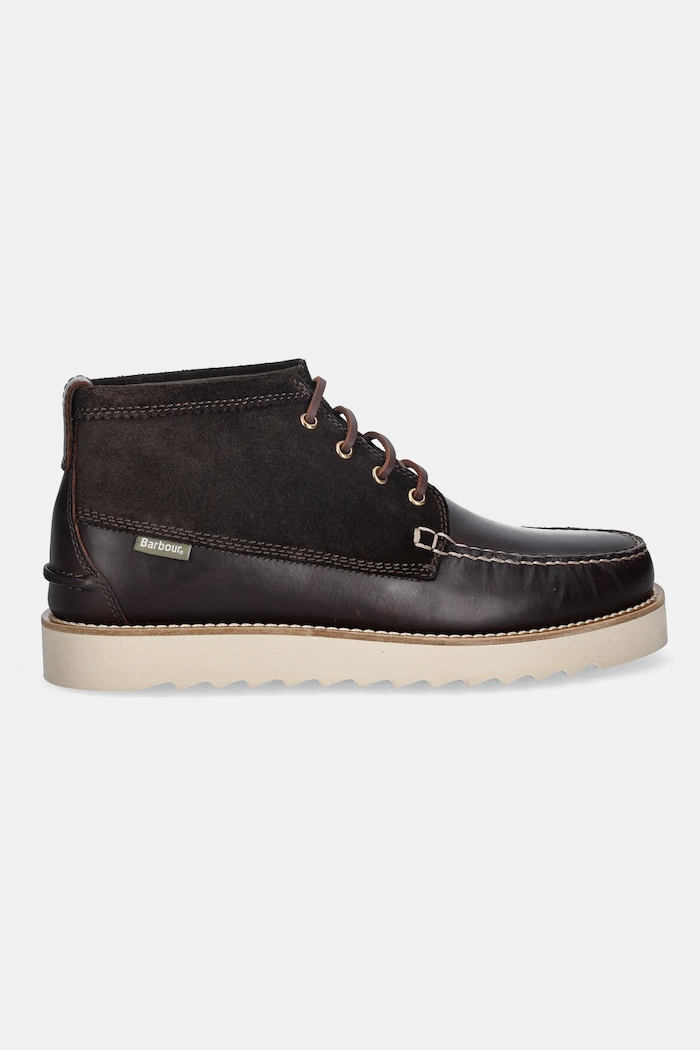 Δερμάτινα παπούτσια Barbour Hadston MFO0822BR35 καφέ AW25