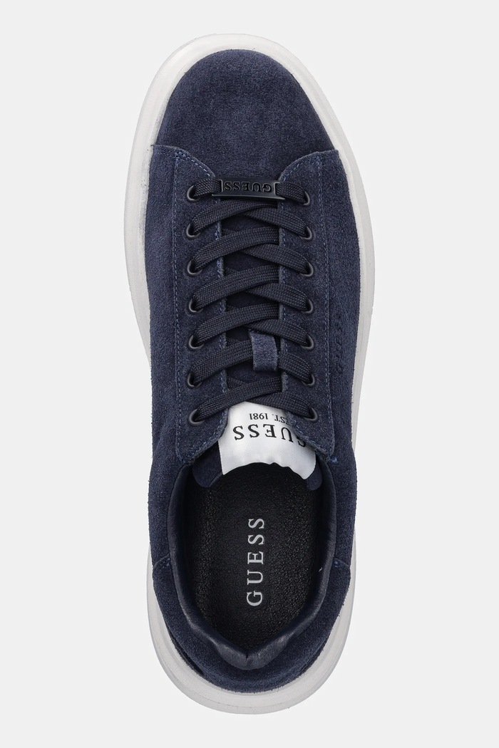 Semišové tenisky Guess ELBA námořnická modř FMTLBA.SUE12.BLUE