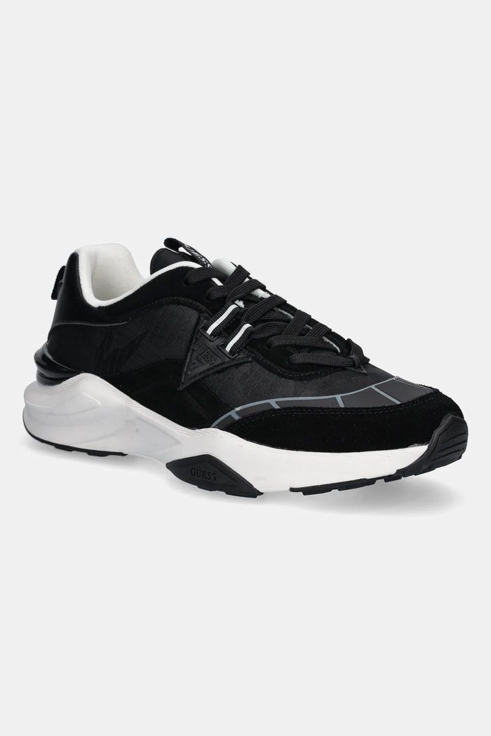Guess sneakersy VALENCIA tekstylny czarny FMTVAL.FAB12.BLACK