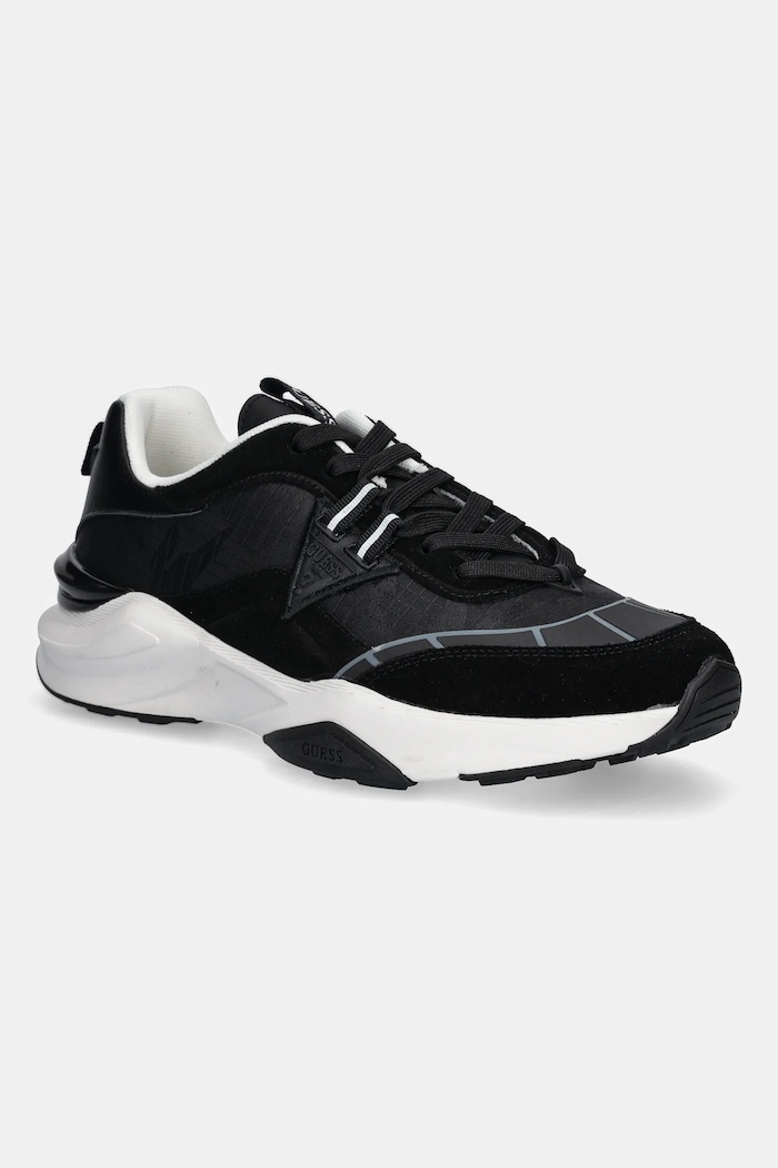 Guess sneakersy VALENCIA tekstylny czarny FMTVAL.FAB12.BLACK