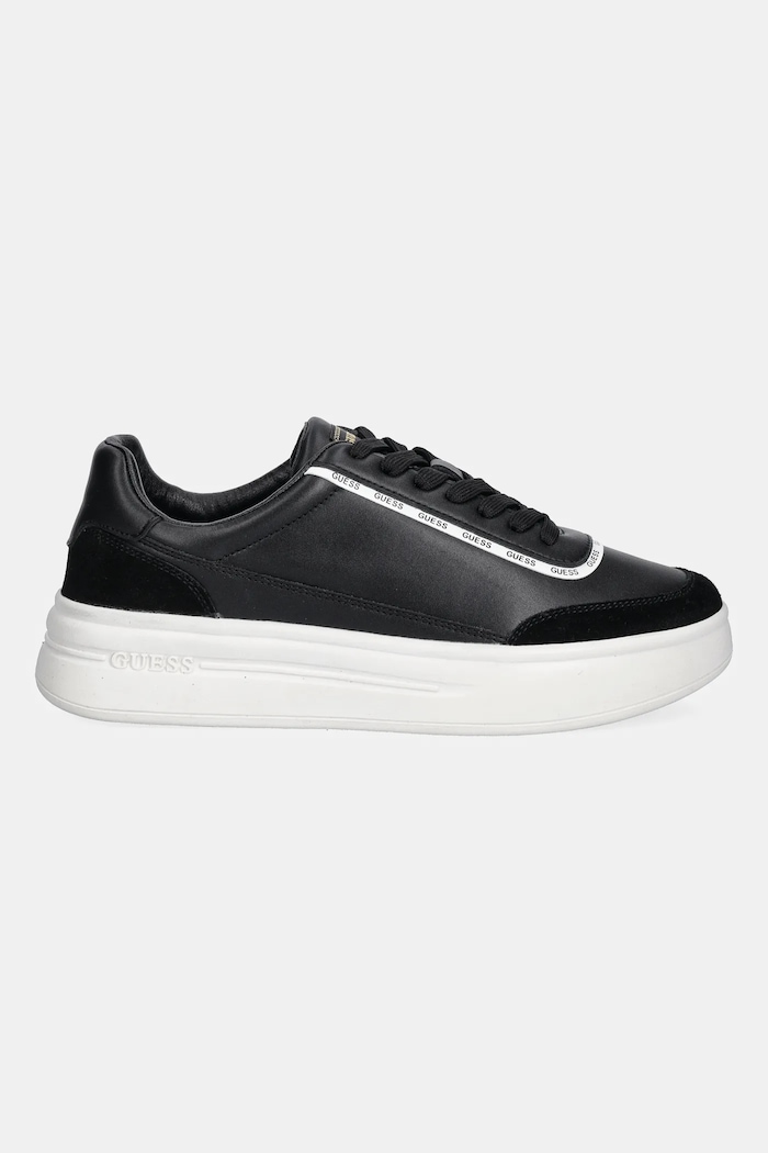 Guess sneakers din piele WINNO 3 FMTWI3.ELE12.BLACK negru AW25
