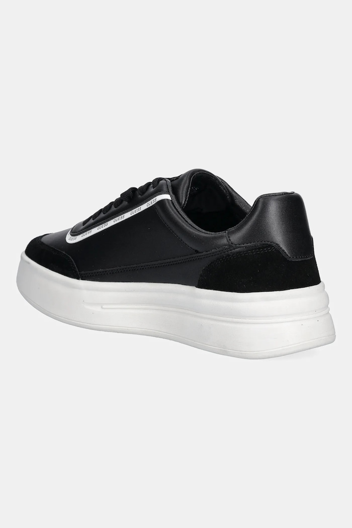 Încălțăminte Guess sneakers din piele WINNO 3 FMTWI3.ELE12.BLACK negru
