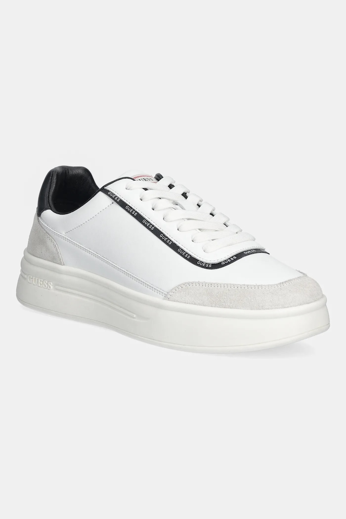 Guess sneakers WINNO 3 piele întoarsă alb FMTWI3.ELE12.WHITE