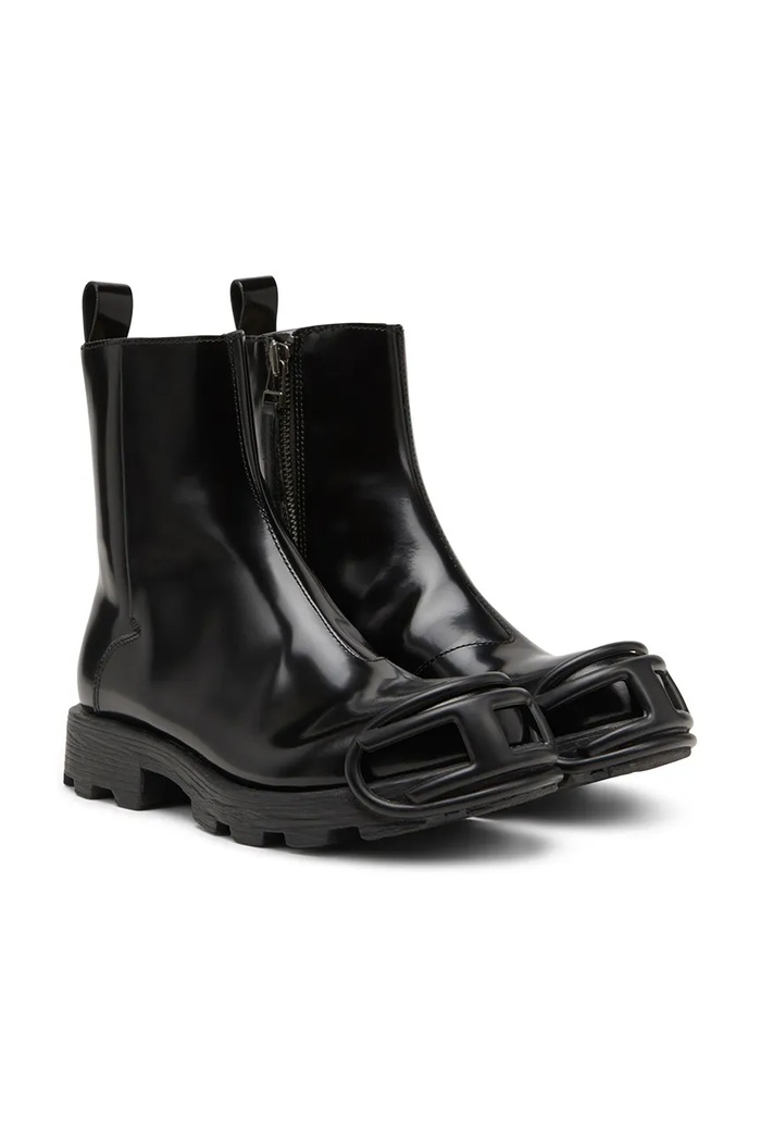 Diesel cizme de piele D-Hammer Bt Zip D Y03254.P5268.H0015 negru AA00