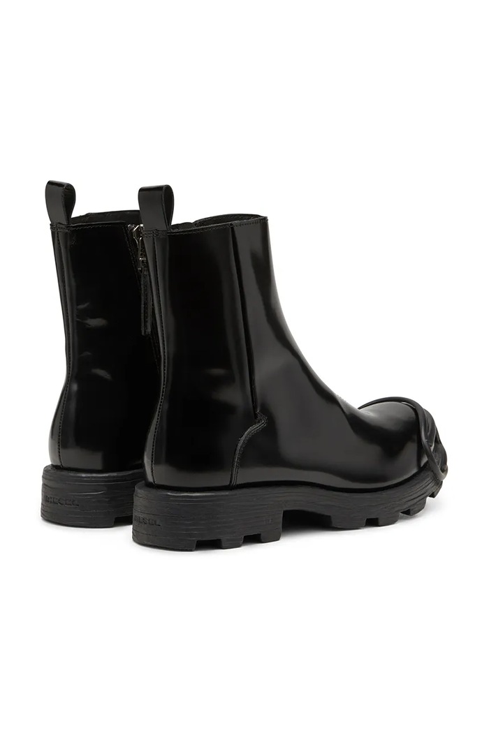Încălțăminte Diesel cizme de piele D-Hammer Bt Zip D Y03254.P5268.H0015 negru