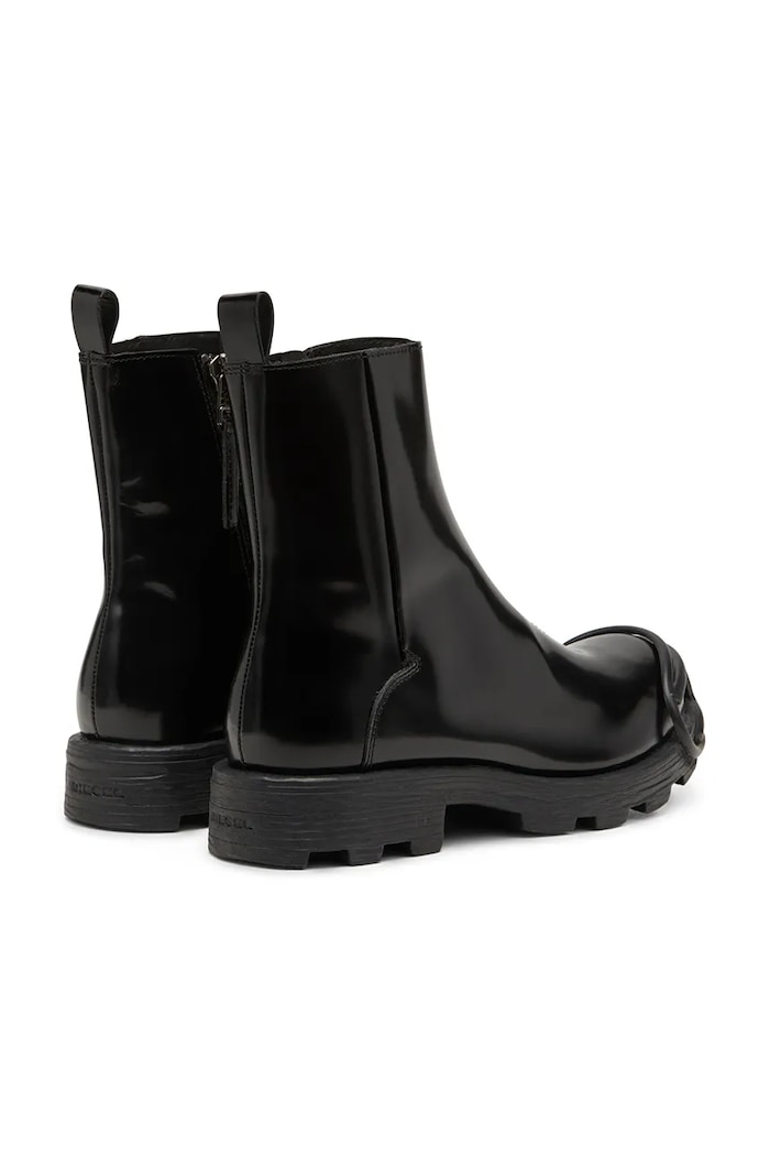 Încălțăminte Diesel cizme de piele D-Hammer Bt Zip D Y03254.P5268.H0015 negru