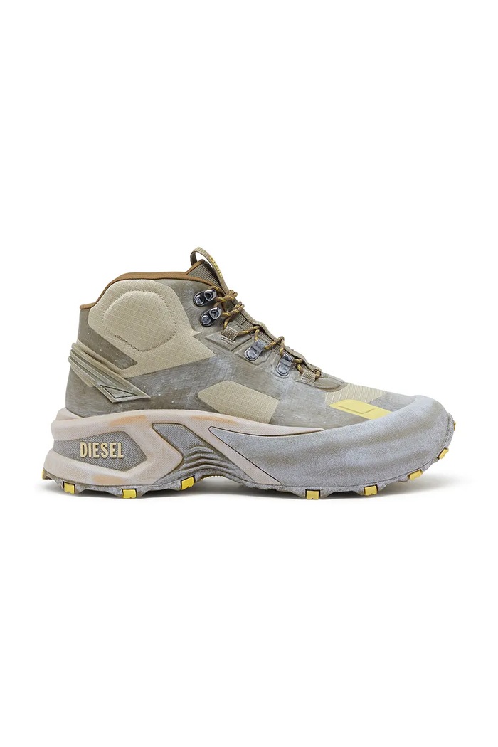 Ψηλές μπότες Diesel D-Cage Hiking υφασμάτινο καφέ Y03650.P8140.HA947