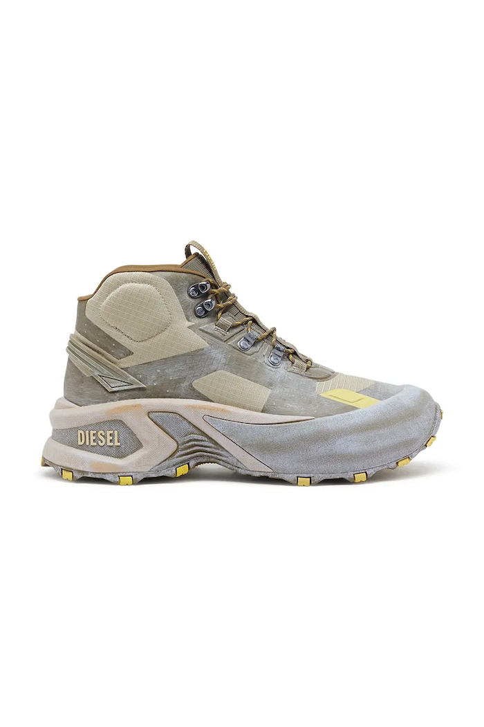 Ψηλές μπότες Diesel D-Cage Hiking υφασμάτινο καφέ Y03650.P8140.HA947