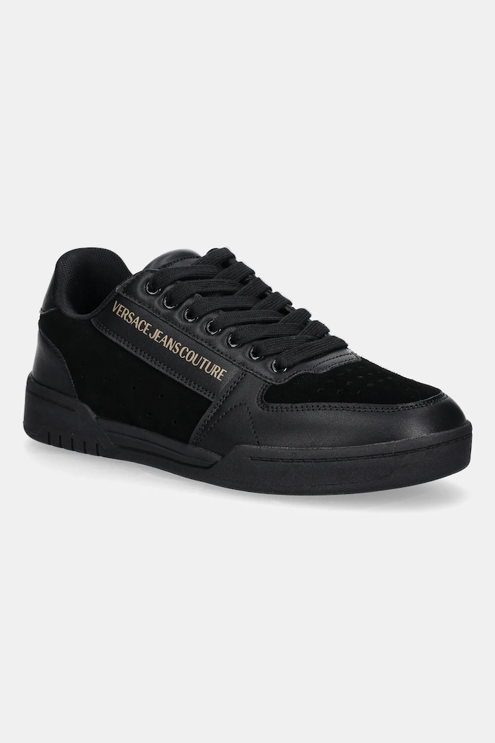 Tenisky Versace Jeans Couture imitácia kože čierna 79YA3SD4.ZPB39.899