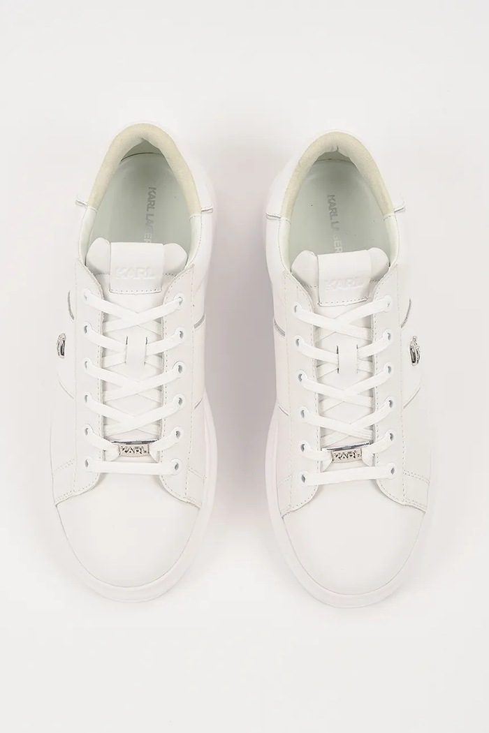 Kožené tenisky Karl Lagerfeld KAPRI MENS biela KL52534A.01W