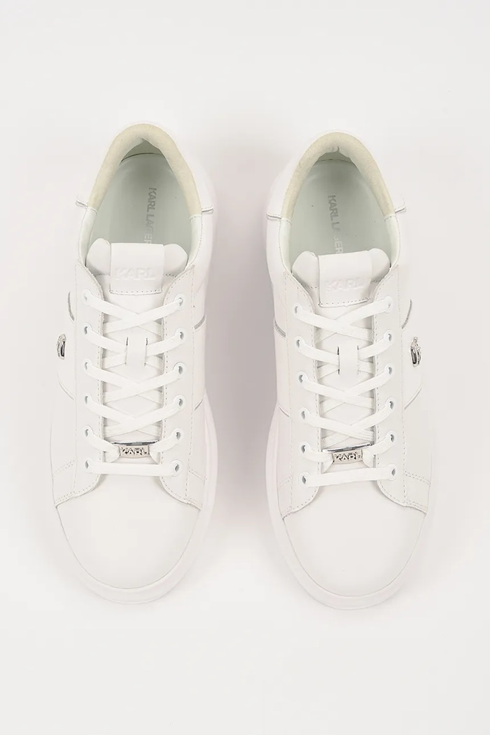 Kožené tenisky Karl Lagerfeld KAPRI MENS biela KL52534A.01W