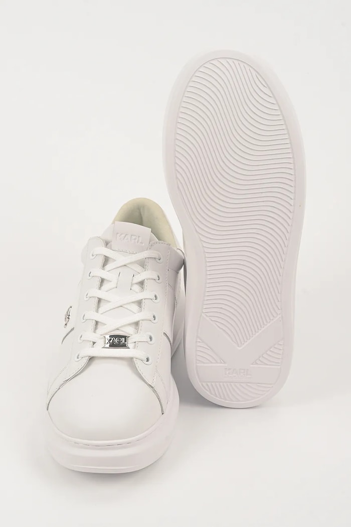 Kožené tenisky Karl Lagerfeld KAPRI MENS KL52534A.01W biela