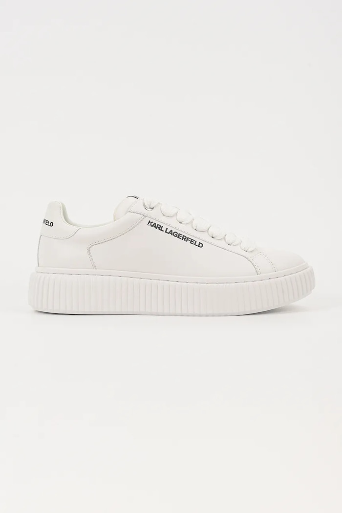Karl Lagerfeld sneakersy skórzane KAPRIKA skóra zamszowa biały KL24220.01W