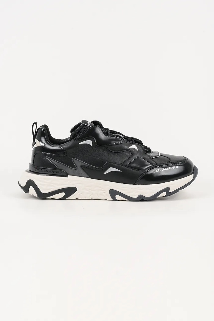 Кожени маратонки Karl Lagerfeld BLAZE гладка кожа черен KL52423.00S