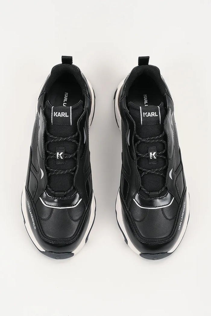 Кожени маратонки Karl Lagerfeld BLAZE черен KL52423.00S