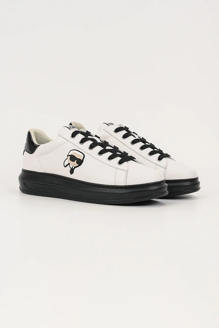 Karl Lagerfeld Kožené tenisky Karl Lagerfeld KAPRI MENS KL52530N.010 bílá AW25