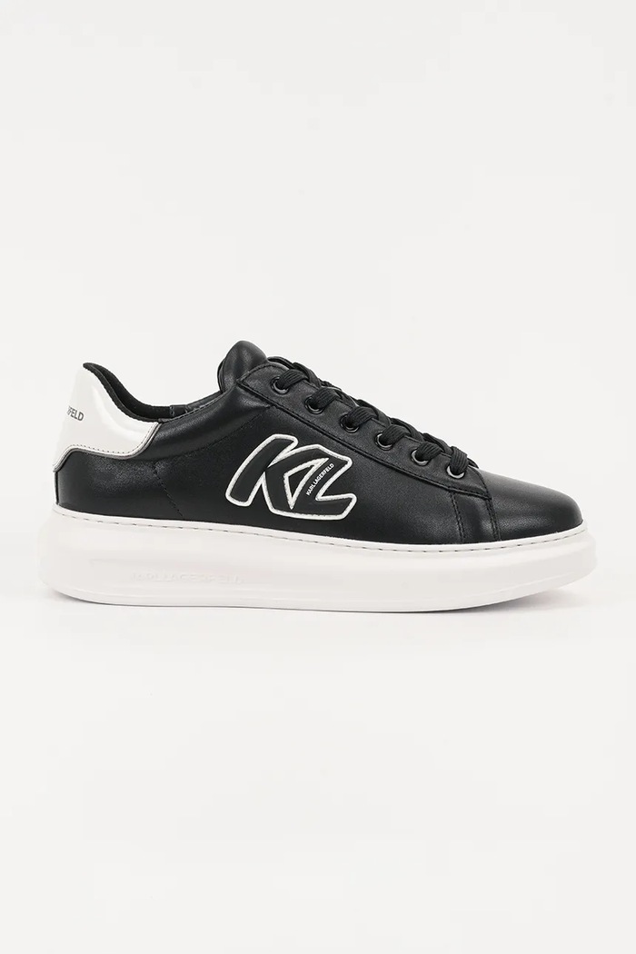 Karl Lagerfeld sneakersy skórzane KAPRI MENS niska czarny KL52535A.000