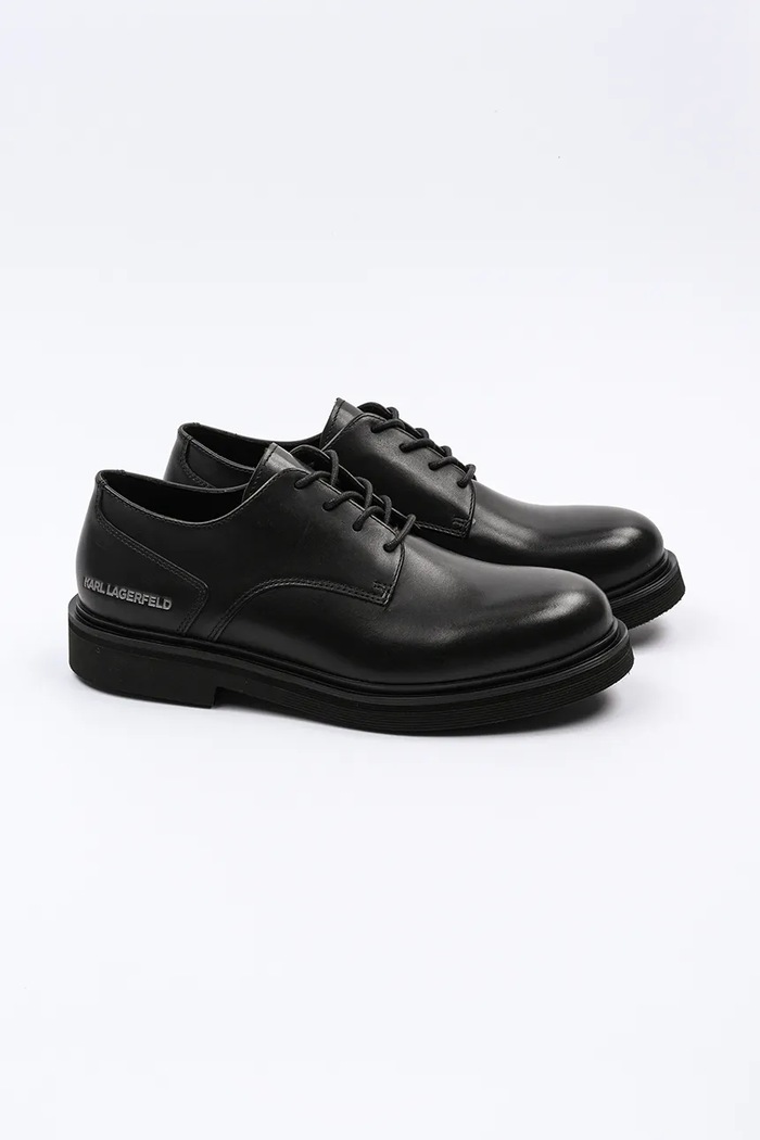 Kožené polobotky Karl Lagerfeld KINGSTON KL12225.000 černá AW25