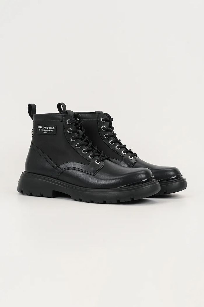 Кожени обувки Karl Lagerfeld MASON 6 KL13035.000 черен AW25