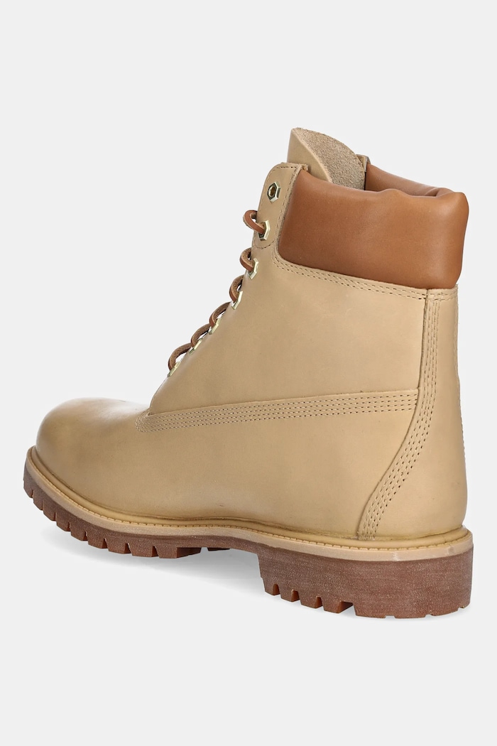 Boty Kožené trapery Timberland Premium 6 In Lace Waterproof TB0A2P6WEN21 béžová