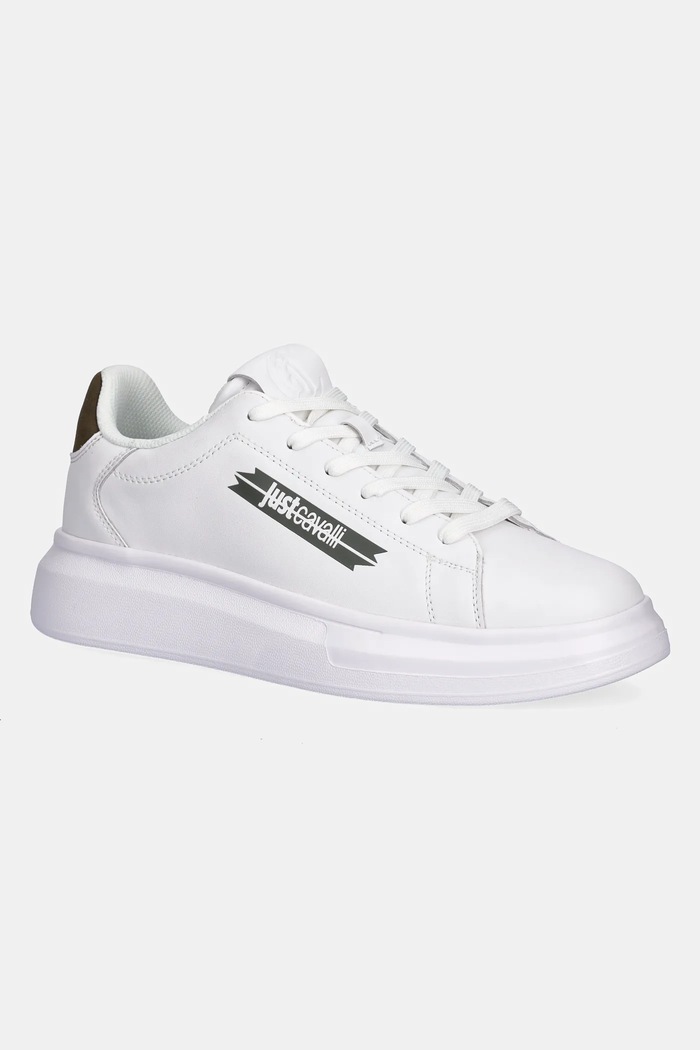 Just Cavalli sneakers din piele piele alb 79QA3SBFZPB63003