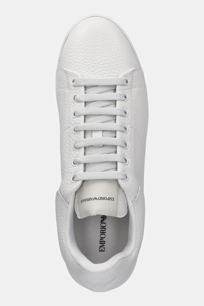 Kožené tenisky Emporio Armani bílá EM003663.AF19999.U0001