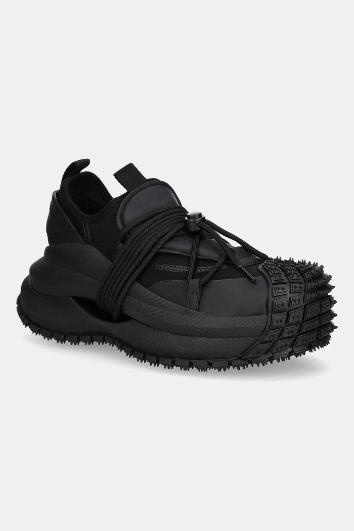 Emporio Armani sneakersy imitacja skóry licowej czarny EM003915.AF20463.UC001