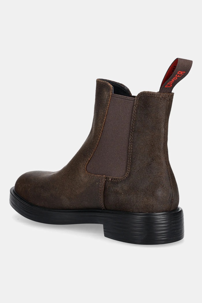 Încălțăminte Camper botine din piele intoarsa Dean K300492.004 maro