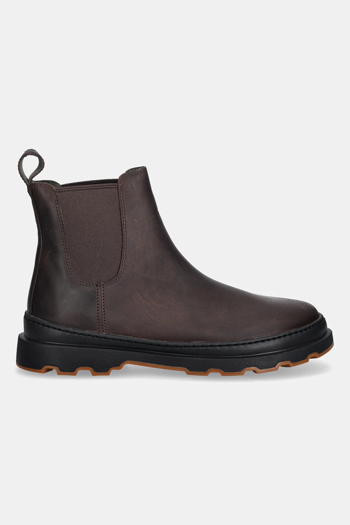Кожени боти челси Camper Brutus+ K300534.002 кафяв AW25