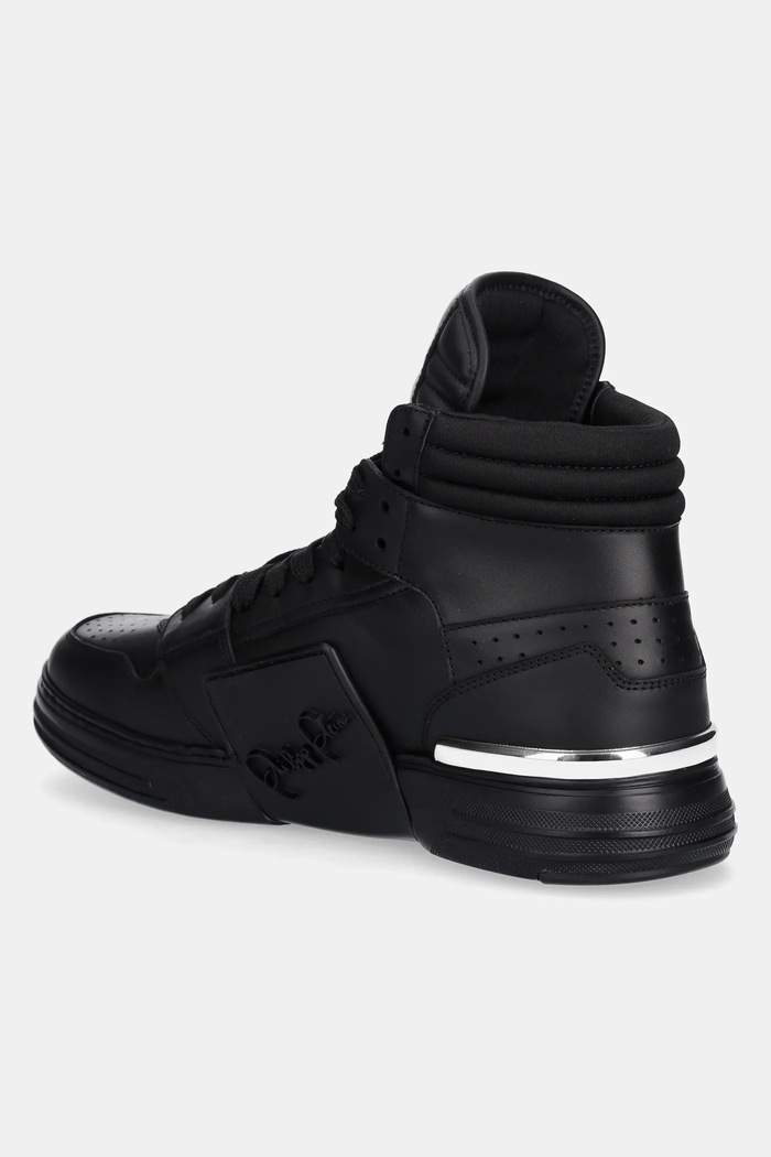 Obuv Kožené tenisky Philipp Plein Phantom Kicks High Top USC0822.PLE075N.0202 čierna