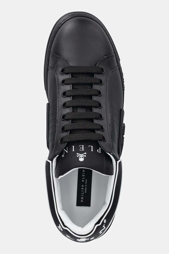 Δερμάτινα sneakers Philipp Plein Phantom Kicks μαύρο USC0775.PLE005N.0202