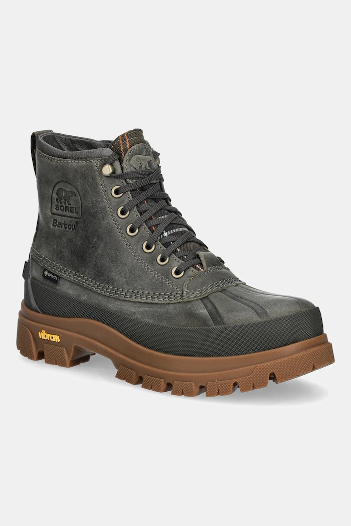 Boty Sorel x Barbour Daysto přírodní kůže zelená 2154621