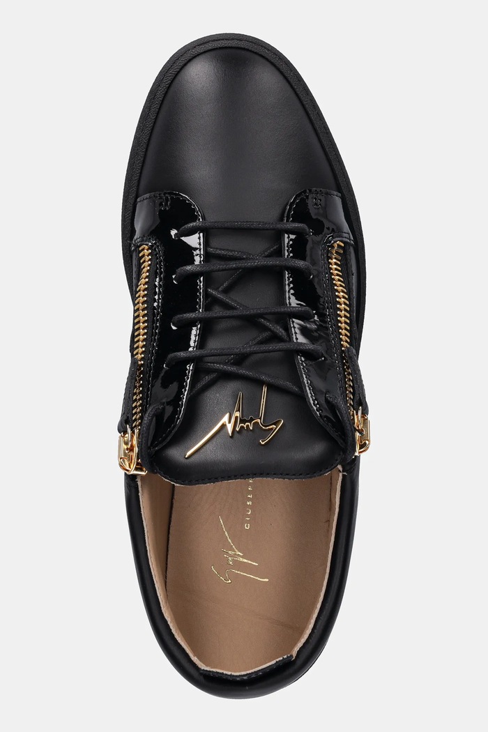 Giuseppe Zanotti sneakersy skórzane Maylondon czarny RU50000.003