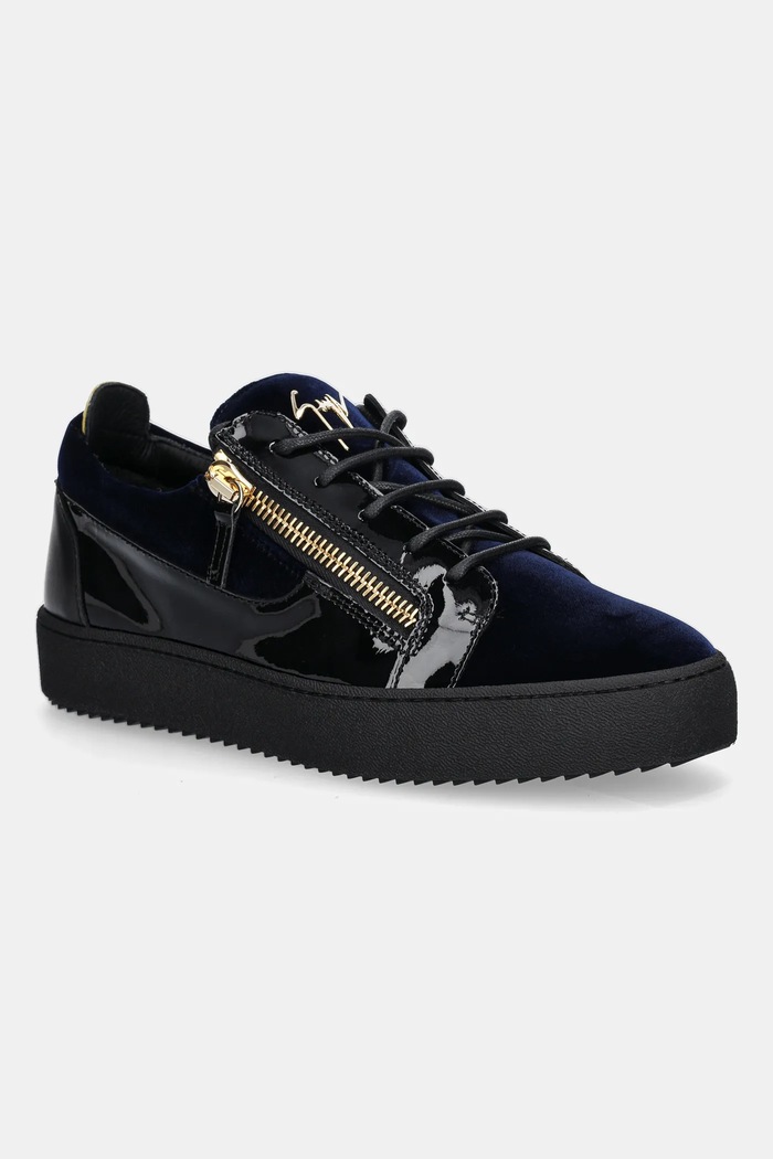 Giuseppe Zanotti sneakers Maylondon pelle fiore nero RU50002.001