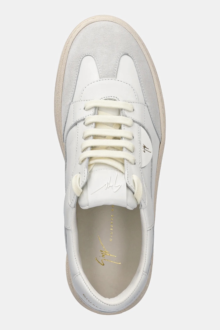Kožené tenisky Giuseppe Zanotti GZ/94 biela RU50013.002