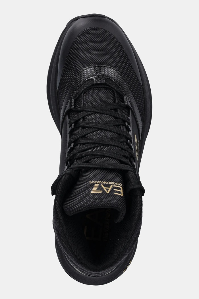 Členkové topánky EA7 Emporio Armani čierna AF18615.7X000340