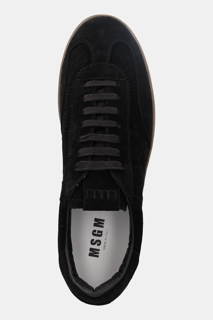 MSGM sneakersy zamszowe czarny 3940MS021.996.99