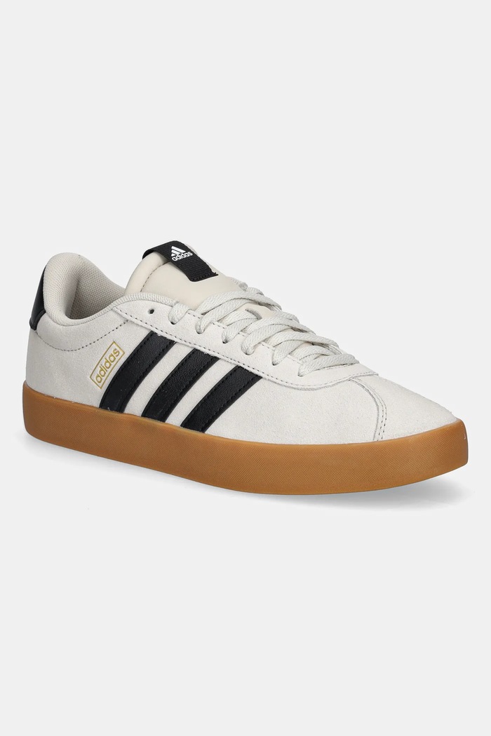 adidas sportcipő Vl Court 3.0 velúr bőr bézs JR2222