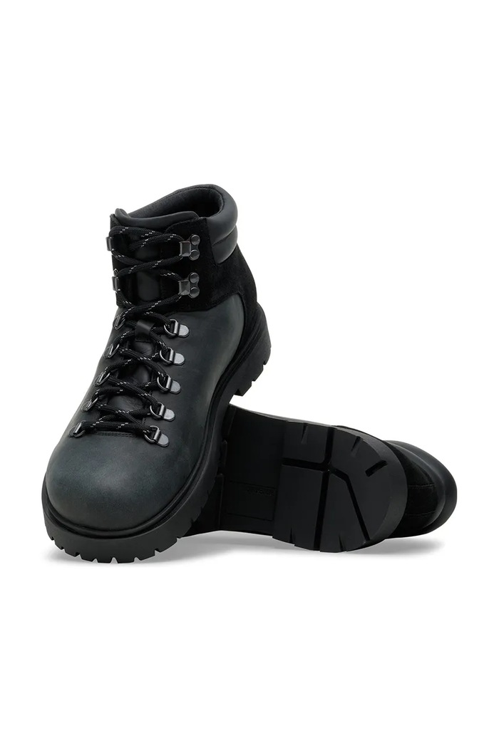 Birkenstock cizme înalte din piele Jackson 2.0 1030951 negru