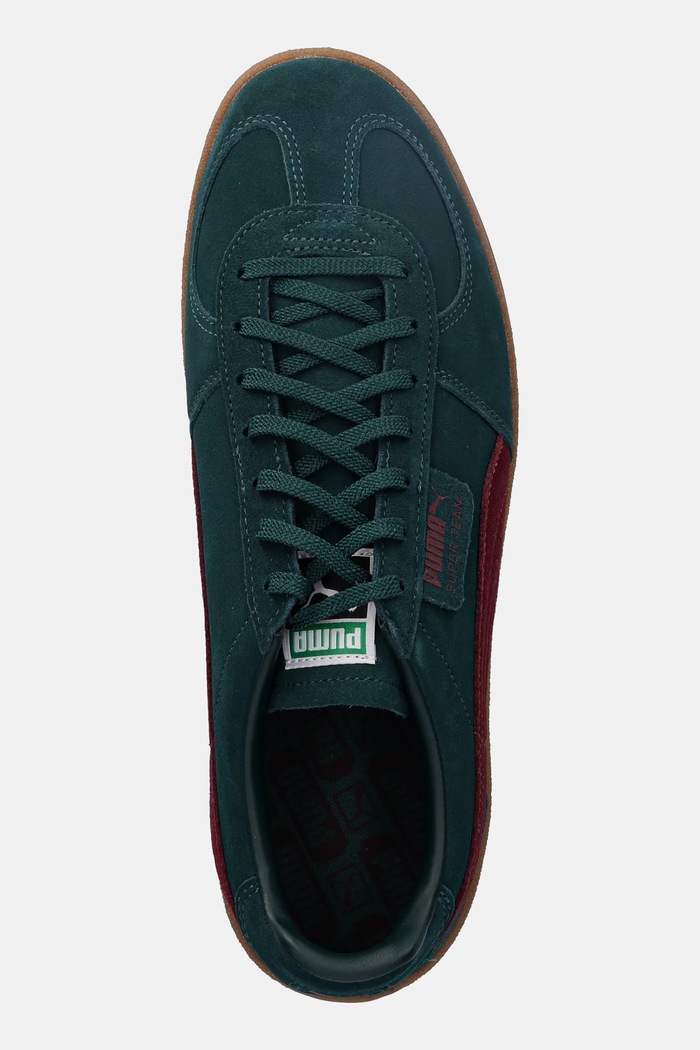 Puma sneakersy zamszowe Super Team zielony 403171