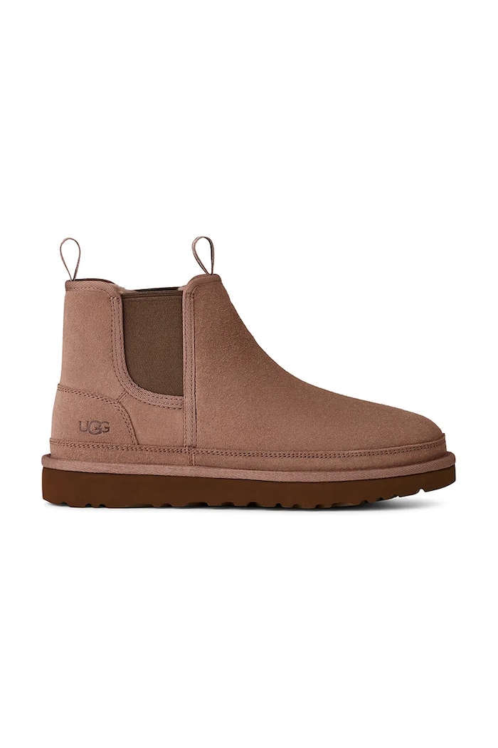 UGG buty wysokie Neumel Chelsea skóra zamszowa brązowy 1121644.RYK